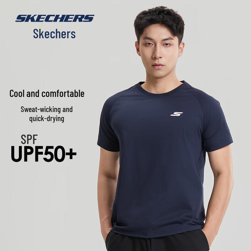 Skechers Men s Quick-Dry Round Neck T-Shirt L 2450₽