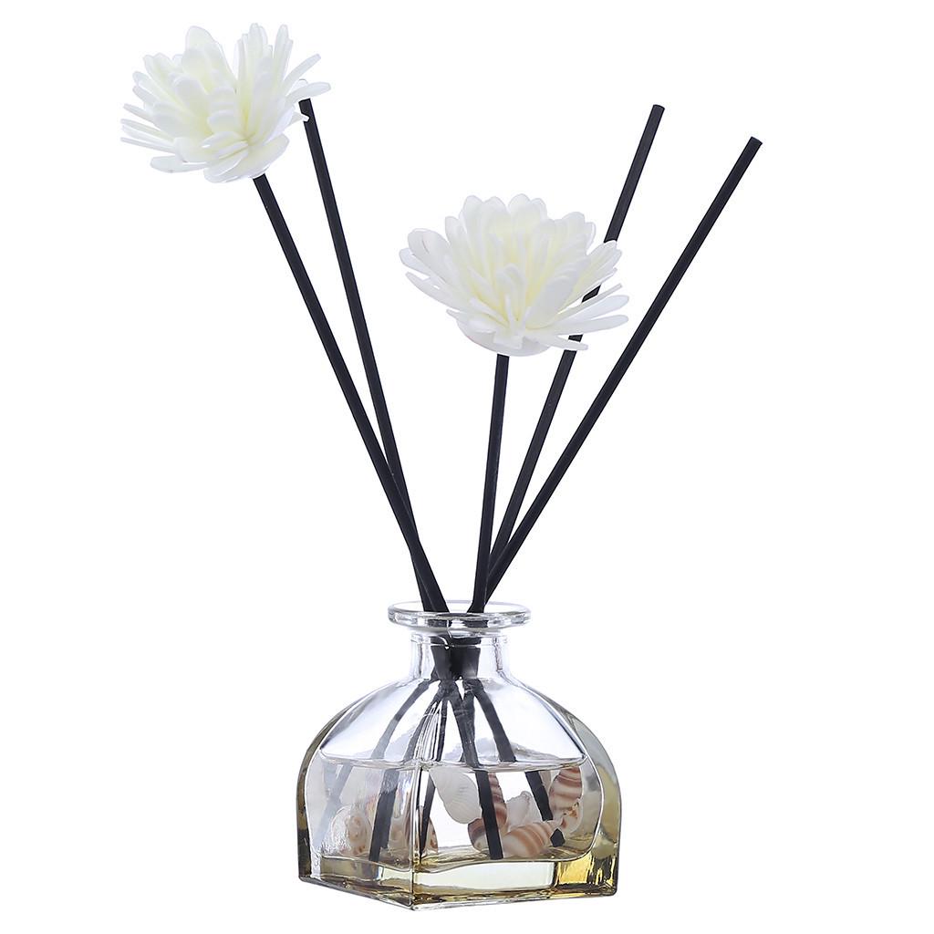 Oil Diffusers with Natural Sticks Glass Bottle and Scented Oil 60ML