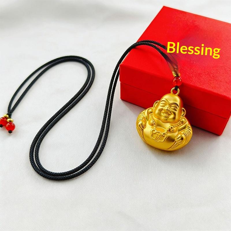 Maitreya Pendant Statue Necklace Able Women'S Wealth Jewelry Gifts