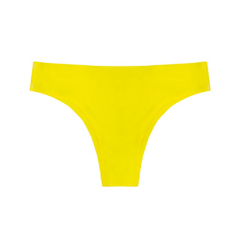 Seamless Brazilian-style Low-rise Semi-covering Briefs for Women – Sensual, Skin-like Ice Silk Knickers