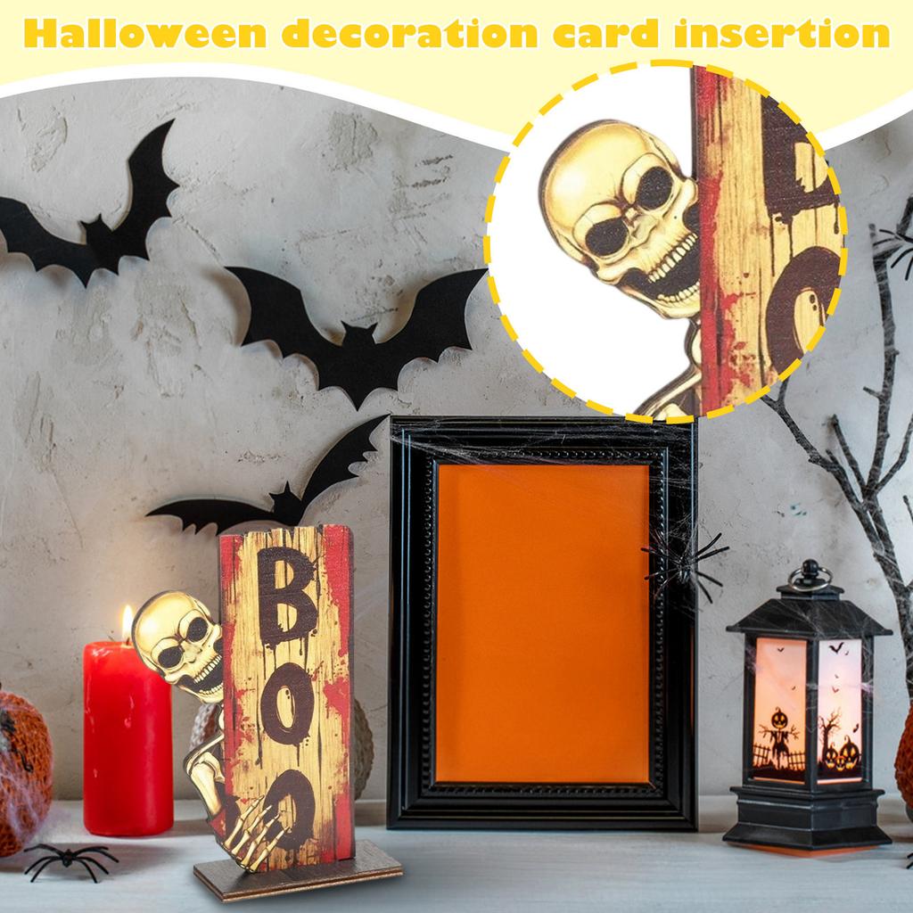 Halloween Decorations Card Scary Atmosphere Tabletop Decorations