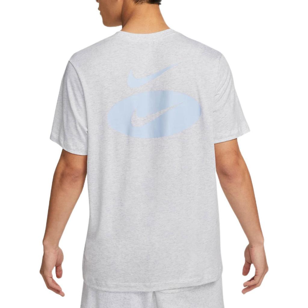 Nike Solid Color Logo Graphic Print Crew Neck Casual Short Sleeve T-Shirt
