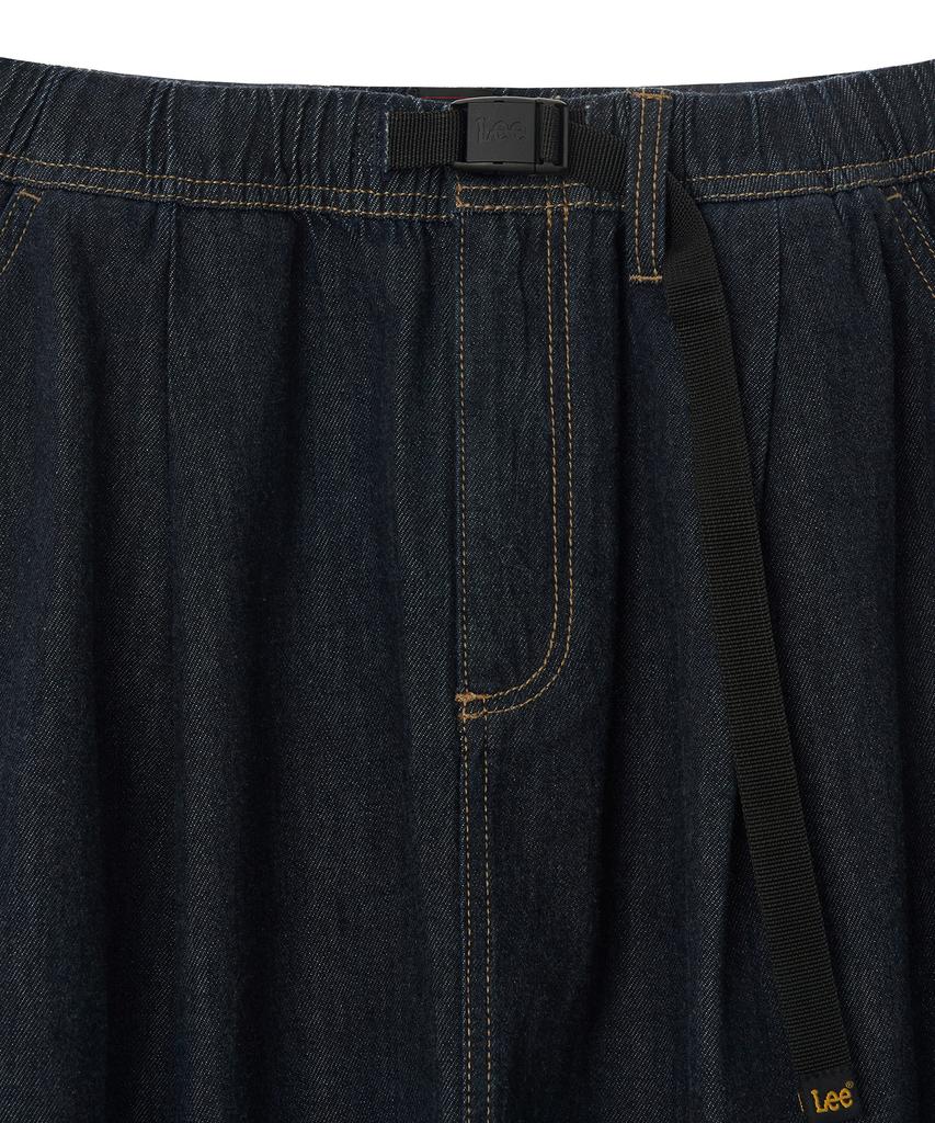 Lee Raw Belted Flare Skirt
