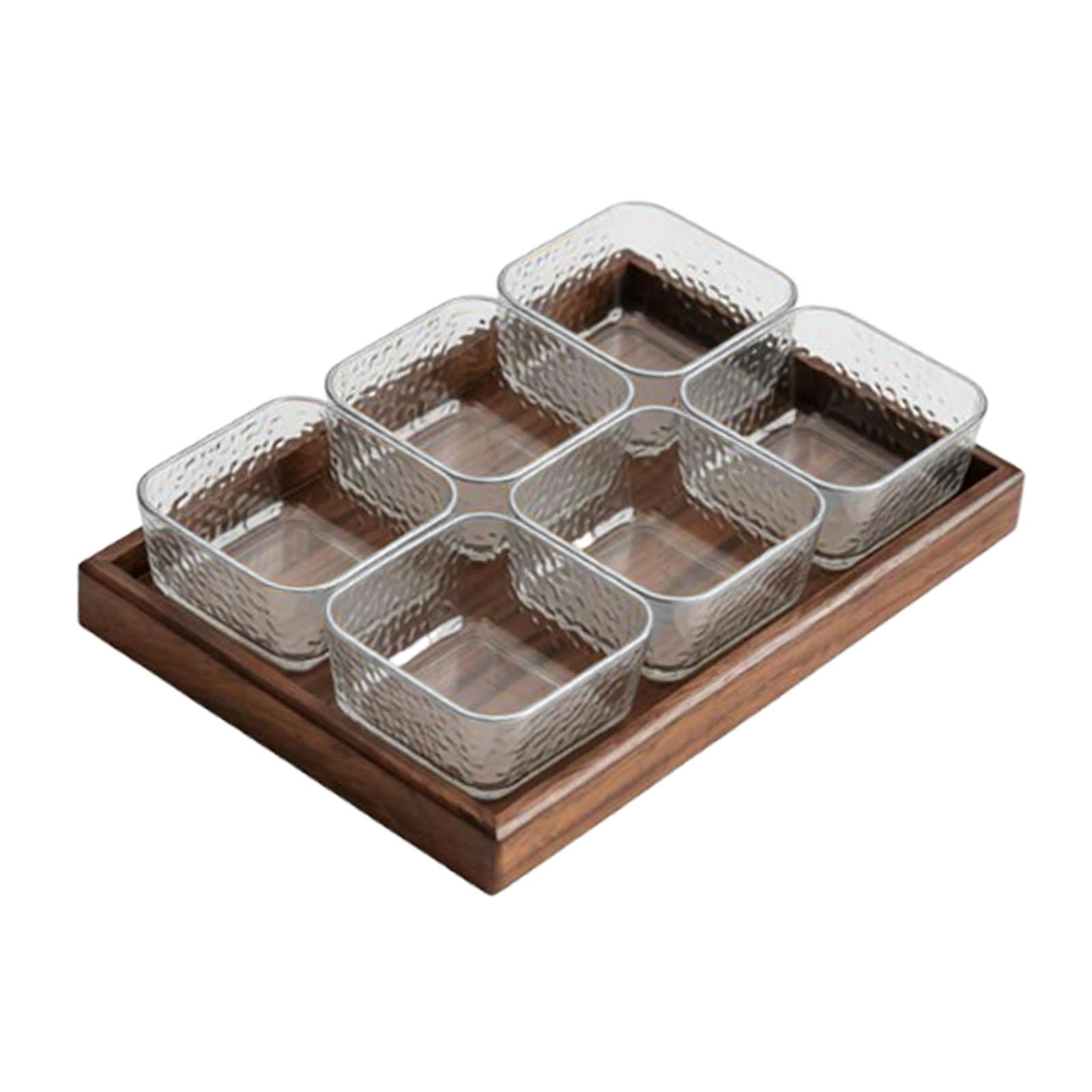 Divided Serving Tray, Nut Dish, Practical Serving Tray, , Modern Portable Fruit Dish чистый