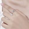 Slightly inlaid oval egg-shaped moissanite ring wholesale European and American style diamond ring daily jewelry gift accessories