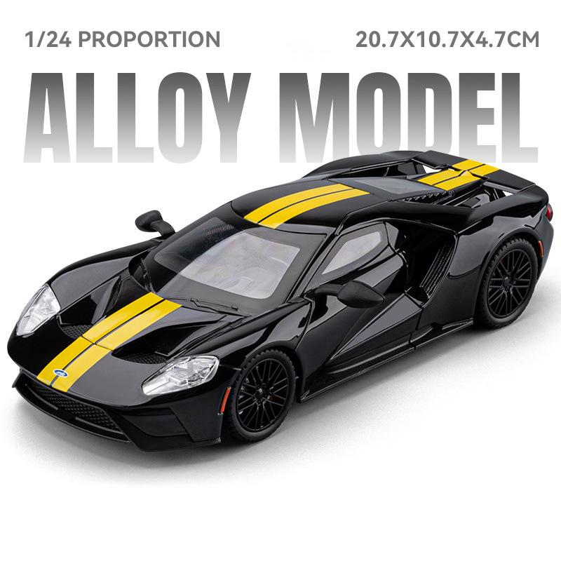 1/24 Ford GT Supercar Alloy Model Car Toy Diecasts Metal Casting Sound and Light Car Toys for Children Vehicle