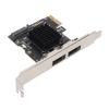 PCIE to Power ESATA Expansion Card 2 Port 6.0Gbps Support Hot Swap Plug and Play PCI Express SATA Card for Desktop