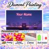 Personalized Gengar Diamond Art Custom Name 5D Diamond Painting Full Drill DIY Craft