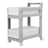 Storage Trolley Sliding Drawers Rolling Utility Cart with Universal Wheel for Kitchen Bathroom Bedroom 2 Layers