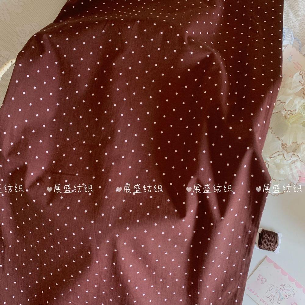 140x50cm Bavlna 60s Malé puntíky Klasická látka s potiskem polka dot pro dětské, dámské oblečení, domácí oblečení, tašky Šicí látka