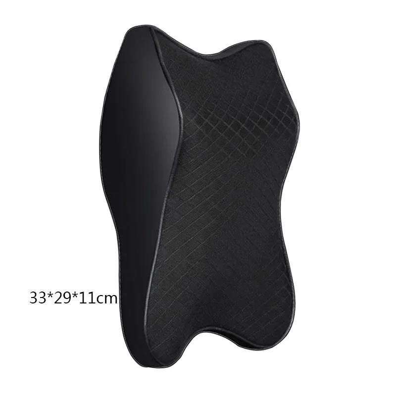 Car Neck Cushion Seat Pillow Headrest Lumbar Support for Back Pain Relief Office Chair Memory Foam Ergonomic Design