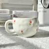 Hand-painted Ceramic Coffee Cup & Saucer Set
