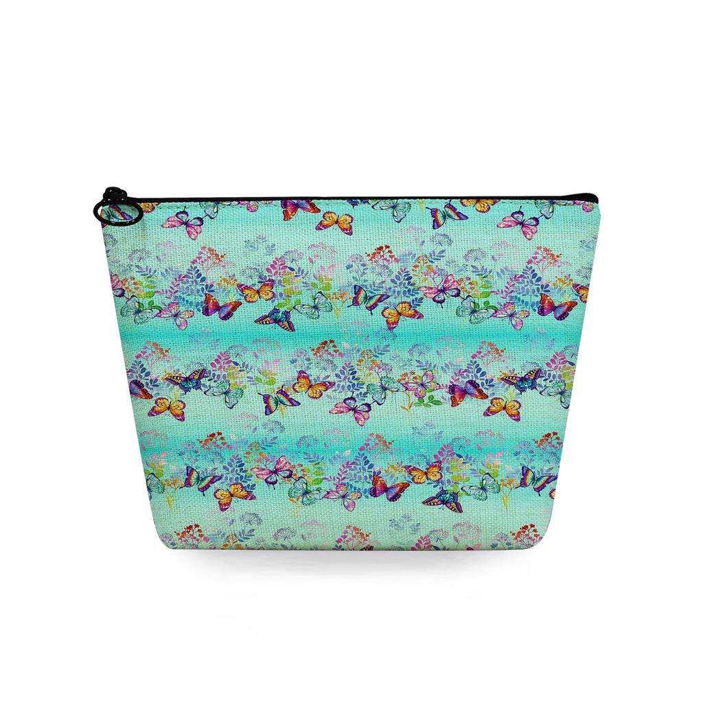 Women Butterfly Print Cosmetic Bag Toiletries Organize Travel Storage Case 6722
