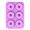Silicone Doughnut Mold Colorful Soft Dessert Making Tool Snack Cookie Tray Heat-resistant Kitchen Oven Baking Tool Mold