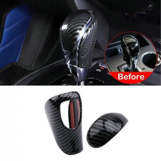 For 2013-2018 Nissan Teana Altima Car Carbon Fiber Interior Gear Shift Knob Trim