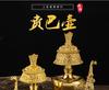 Buddhist Supplies Tibetan Gold Gilt Ben Pakistan Pot Handmade Water Bottle Water Supply Cup Trumpet