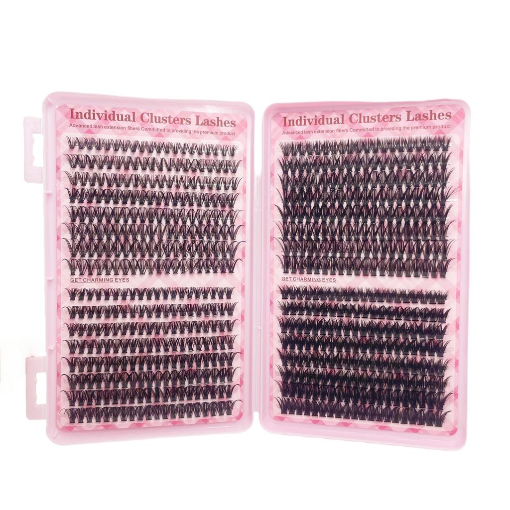 Evropské a americké DIY smíšené umělé řasy - Přirozené, Husté, Velkokapacitní Kniha horkotavných trsových řas