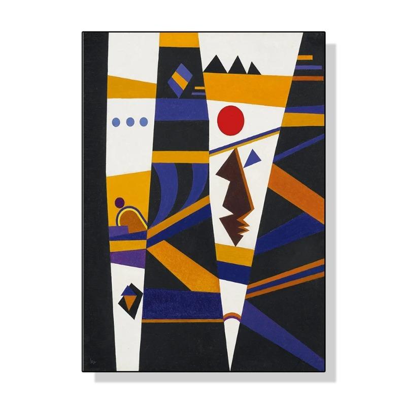Wassily Kandinsky Geometric Wall Art Poster Prints Modern Abstract Style Canvas Painting Picture for Living Room Home Decor