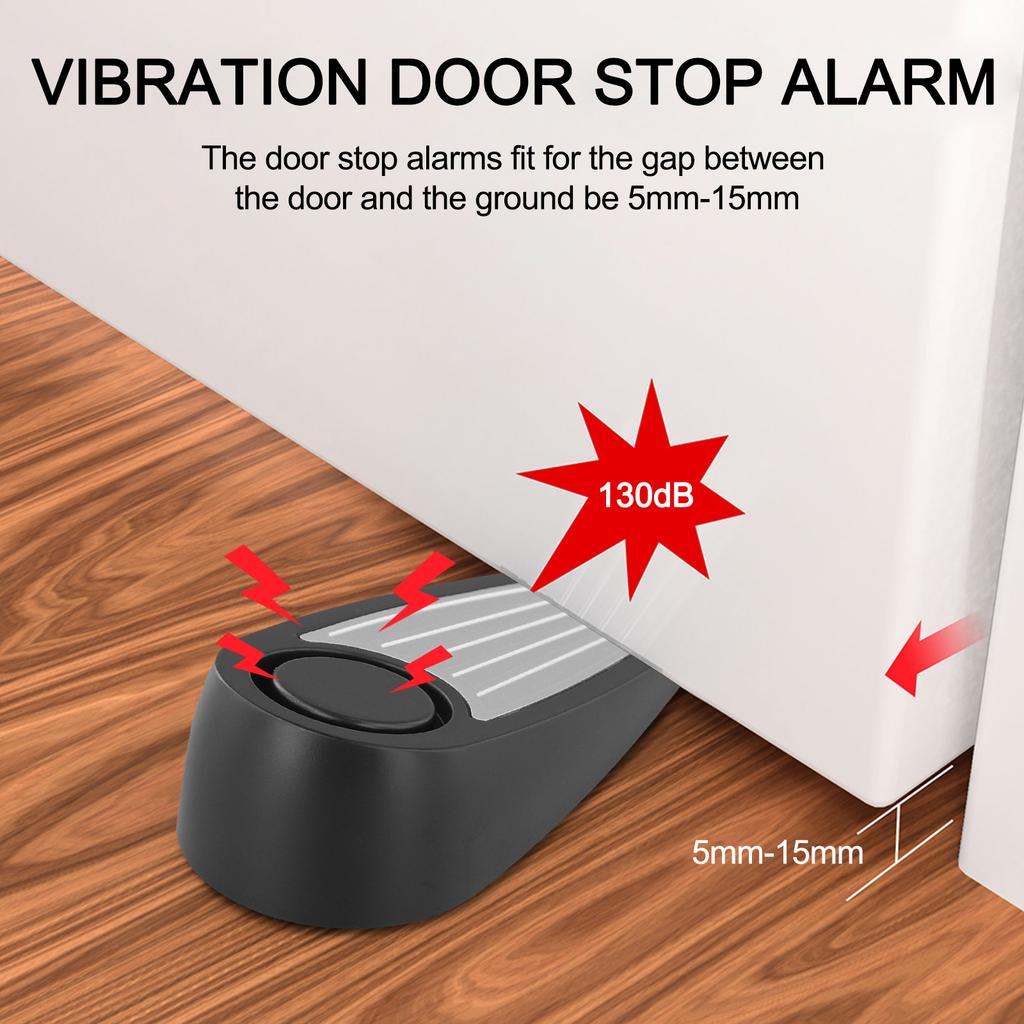 Compact Alarm For Doors Alarm Blocker Portable Doorstop Compact Size Lightweight Design Sensitive Trigger Mechanism