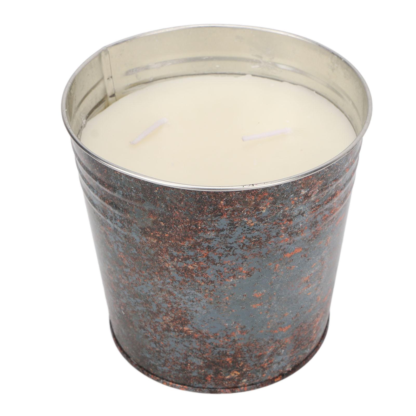 

Свеча-ведро с 3 фитилями, бездымные, с натуральным запахом цитронеллы, для сада и обедов во дворе