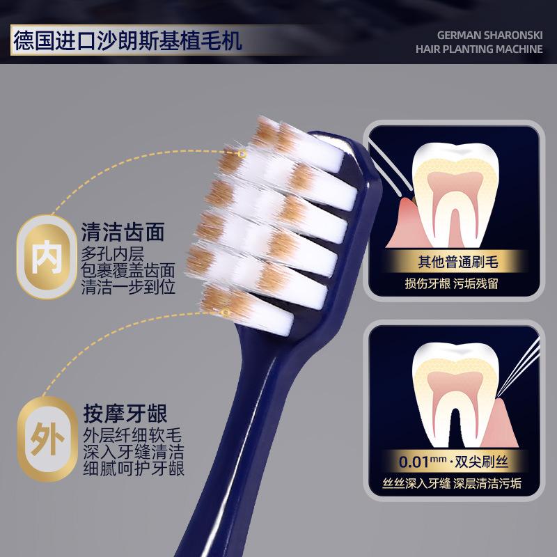 Soft Bristled Toothbrush Suitable for Both Men and Women, Suitable for Couples Traveling, School,home Cleaning, and Oral Hygiene