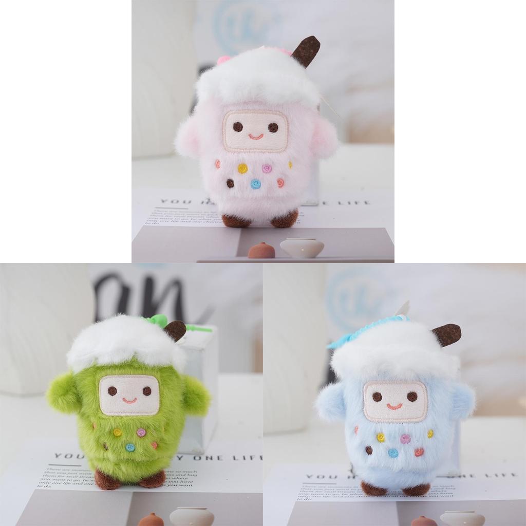 Plush Milk Tea Cup Keychain Soft Toy Cute Carrier For Kids And Adults