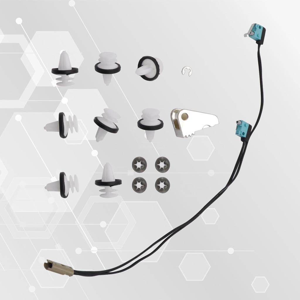GXARTS 1016009-00 Oppgraderingssett for dørhåndtak med mikrobryterledning, håndtakspade, dørpanelklips, kompatibel med Tesla Model S 2012-2020#