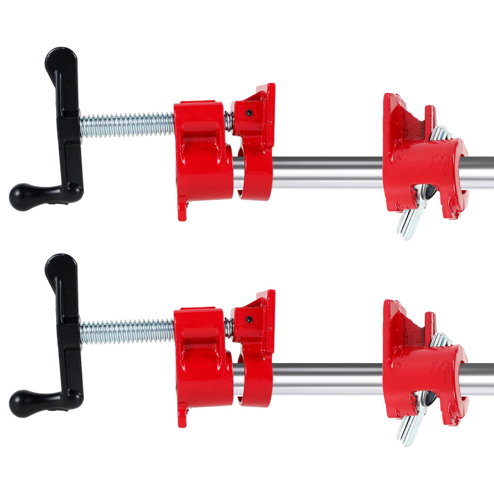 

2 шт. 3/4-дюймовый набор зажимов для склеивания деревянных труб, регулируемый вертикальный тип и ручной тип, прочный зажим для дерева 2PCS