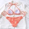 European & American Sexy Halter Tie-Up Bikini - Women's Two-Piece Swimsuit for Beach & Hot Spring