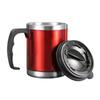 Portable Double-Wall With Lid Vacuum Cup Travel Mug Insulated Bottle Coffee Tea Flask Cup