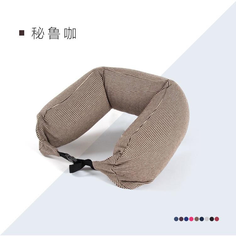 

U-shaped pillow Liangpin U-shaped neck pillow Striped particle pillow Car neck pillow