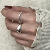 Women's Irregular Shape Ring: Fashionable, Trendy, Simple, Exquisite, Versatile with a Polished Finish.