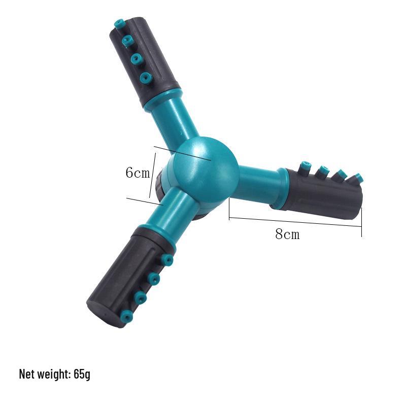 Horticultural Tripod Sprinkler: Large Round Rotating Nozzle for 360° Irrigation and Concrete Curing.