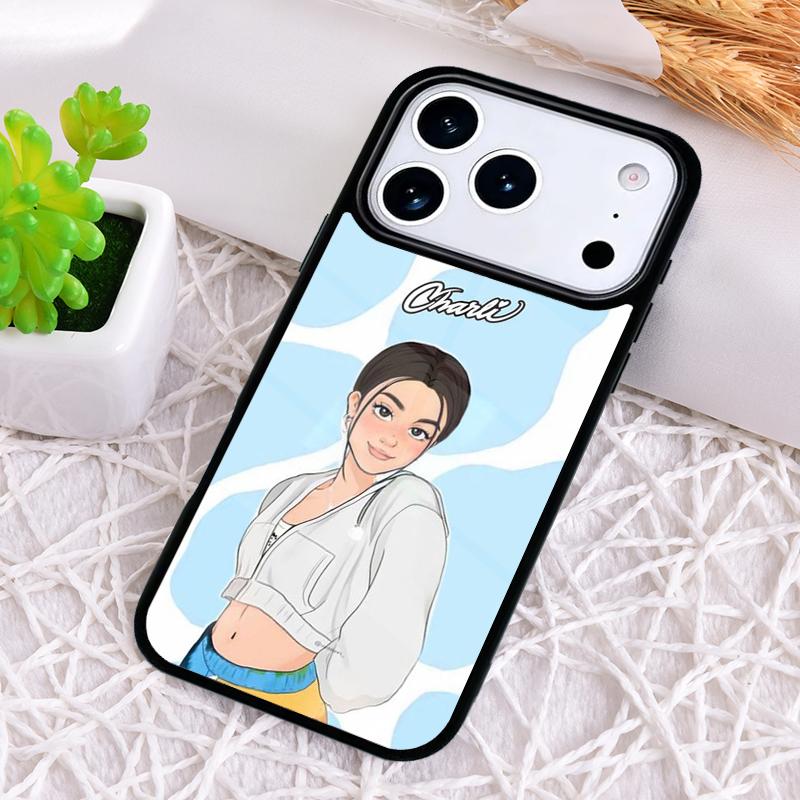 Charli D'Amelio Phone Case for iPhone 17 Air 16 15 11 12 14 13 Pro Max Shockproof Cover