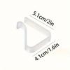 8pcs/16pcs Clear Plastic Tablecloth Clips Transparent Indoor Outdoor Tablecloth Hold Down Clips for Fixture