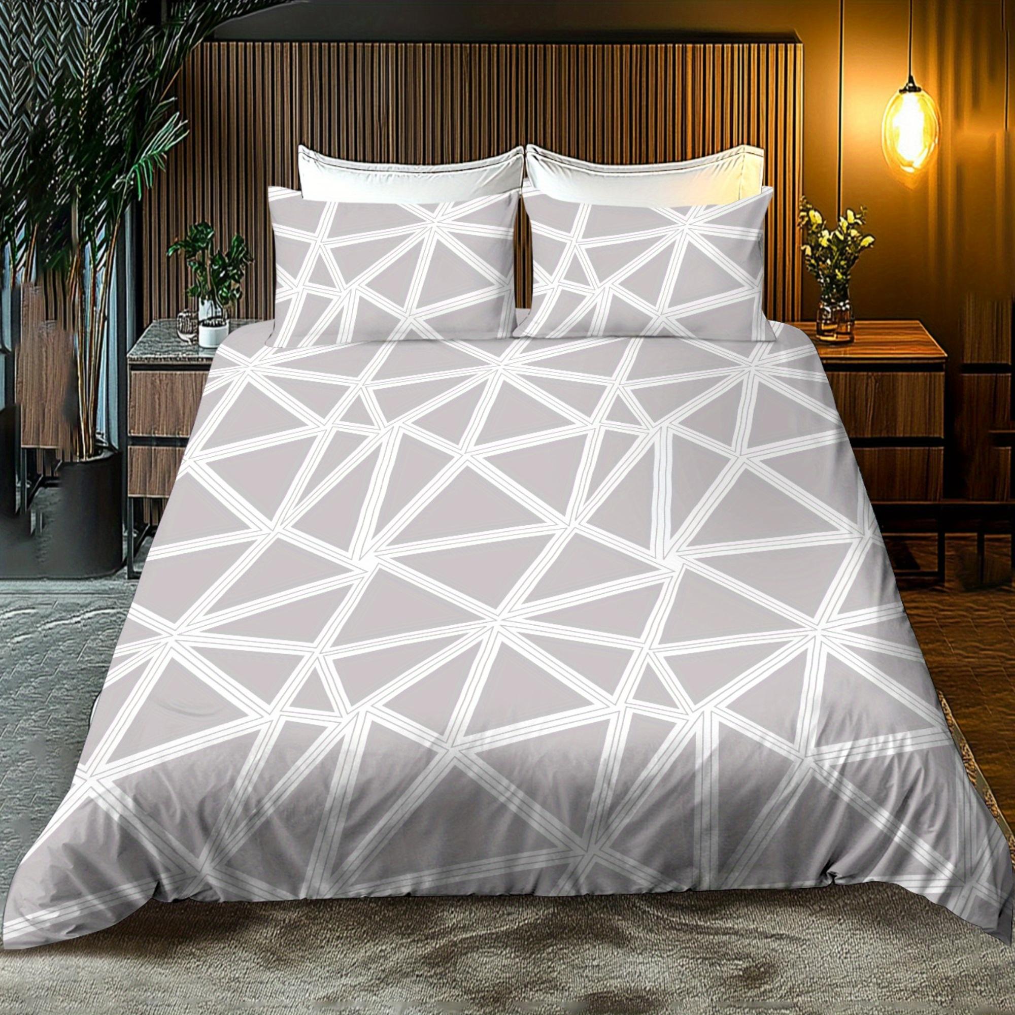 

Bedding Set with Digital Print Duvet Cover Set Featuring Watercolor Leaves Colorful Flowers Cloud Patterns Plaid Cartoon Animals EU Twin(135x200cm)