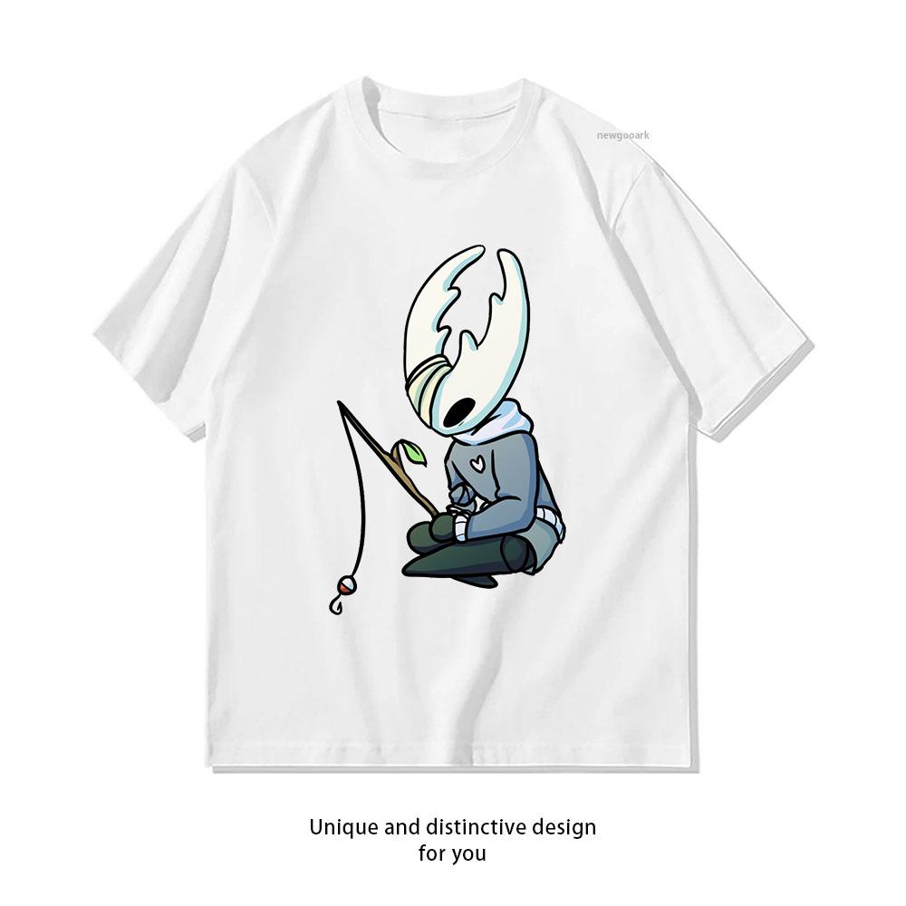 The Hollow Knight AC Fishing Tshirt Woman Man Summer Cotton Cartoon Graphic T Shirts Adult Classic Oneck Shortsleev Gift Tops