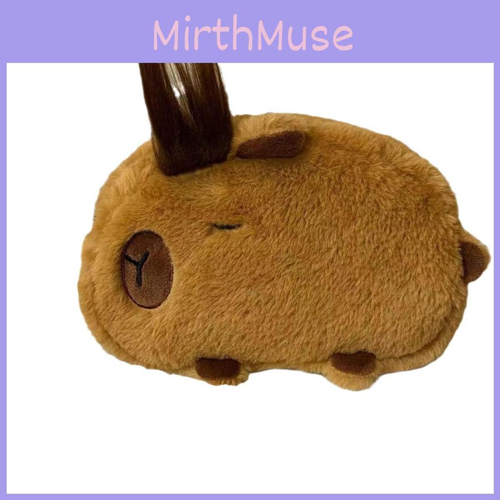 Plush Capybara Pencil Case With Large Capacity For Kids And Students