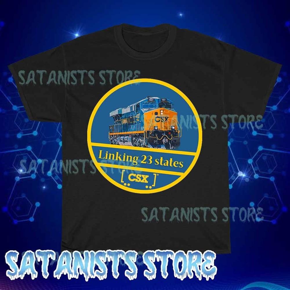 

New CSX Transportation Railroad Men s Black T-shirt Funny Size S to 5XL 4XL