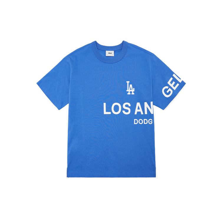 MLB LA DODGERS SS22 Letter Print T Shirt Unisex Blue 3ATS07023-07BLS S