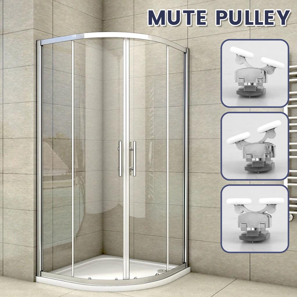 8/16Pcs Shower Door Wheels Sliding Glass Door Pulleys Bearing Rollers Runner Shower Room Cabins Swinging Pulley Sliding Door