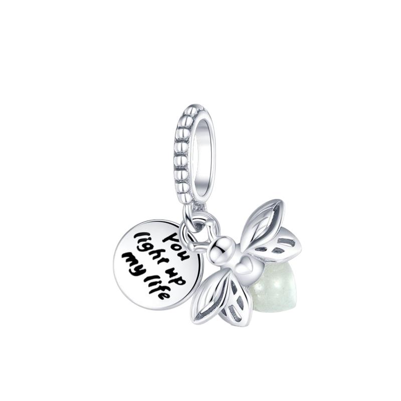 Шарм Светлячок Бусины Для Fit Оригинальный 3 мм Медный Браслет DIY Женские Украшения Подарок