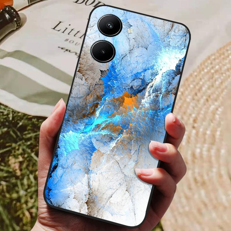 

For Realme 10 Pro Plus Case Shockproof TPU Bumper Soft Silicone Phone Cover for Realme10 Pro Cases Realme 10 4G 2022 Painted Realme 10