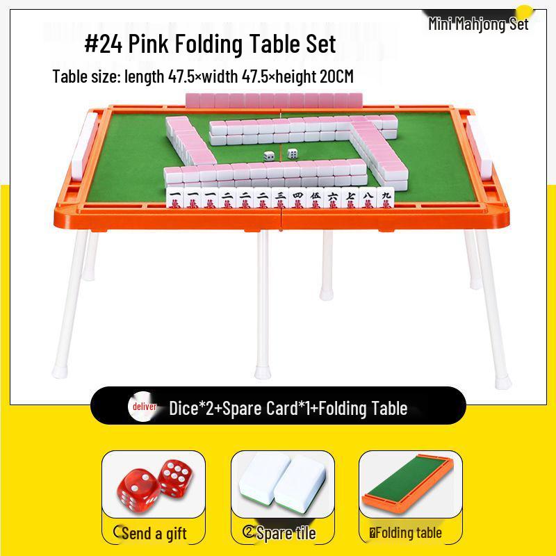 Tragbare Mini-Mahjong-Steine - Kompakt, Niedlich und Ideal für Camping, Wohnheime oder Reisen