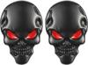 2Pcs Skeleton Skull Devil Death Emblem Badge 3D Metal Decals Stickers Decoration for Cars Trucks Motorcycle Mobile Phone Laptop