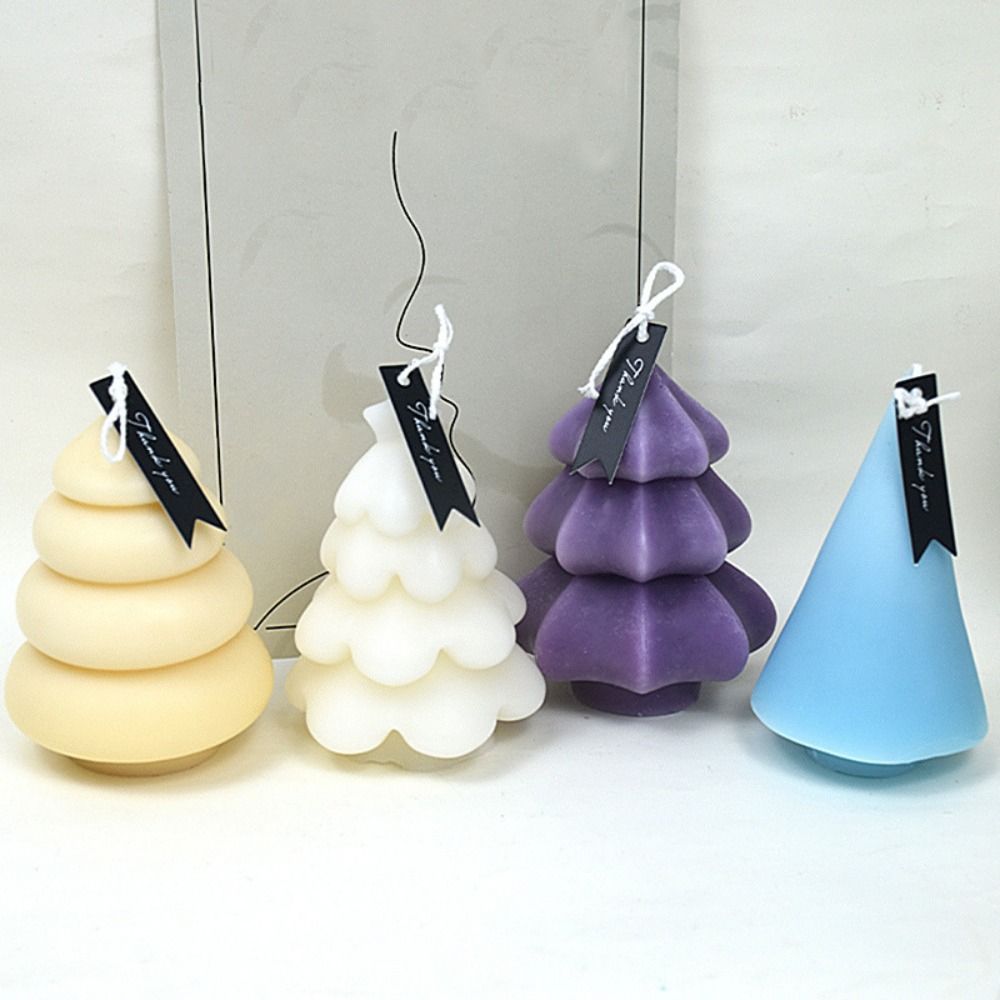 DIY Christmas Tree Candle Mold Silicone Soap Mold Gift Candle Mould  Candle Making