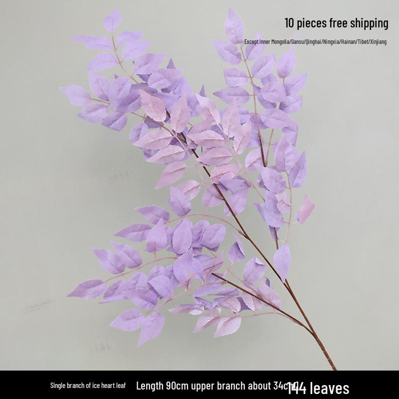 Purple Floral Wedding Arrangement - Silk Hydrangea, Rose, Bamboo Leaves & Grass for Flower Arches