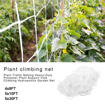 1Pcs Durable Multi Use Plant Climbing Net Hydroponics 5x30FT Trellis Netting Plant Support Mesh Garden Net Accessories