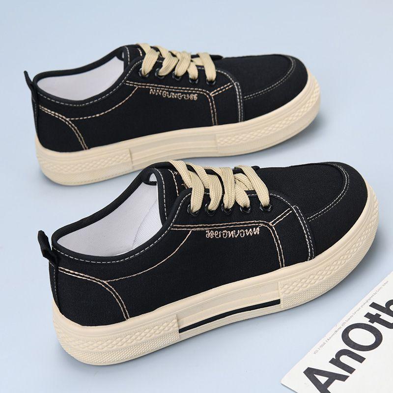 

холщовые туфли женские новая весенне-осенняя тенденция универсальные женские туфли дышащие кеды женские весенние повседневные туфли 41