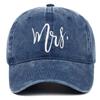 Adjustable Mr Mrs Embroidery Caps Washed Cotton Outdoor Sunscreen Hats Couple Baseball Hats